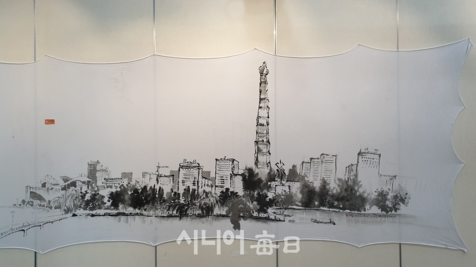 북한에서 스케치한 그림