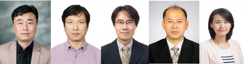 이현식, 최무한, 김규만, 김필수, 이혜진 교수.(왼쪽부터) 경북대 제공