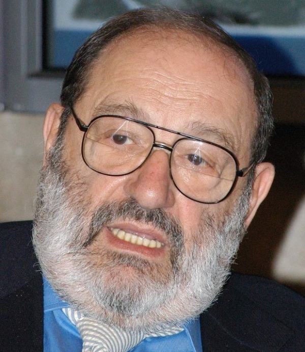 움베르토 에코(Umberto Eco: 1932년 1월 5일 ~ 2016년 2월 19일)는 알레산드리아에서 태어난 이탈리아의 기호학자, 미학자, 언어학자, 철학자, 소설가, 역사학자이다. 볼로냐 대학의 교수로 재직했으며, 기호학뿐만 아니라 건축학, 미학도 강의했다.위키백과