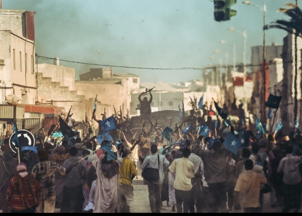 모가디슈 국민들의 반정부 시위 스틸 컷