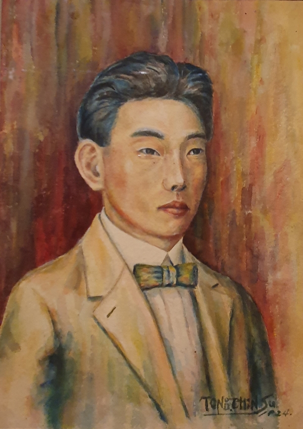 Self-Portrait, 1924, 33×24, mixed media on paper, Lee Kun-hee Collection   Reporter Kim Young-chang