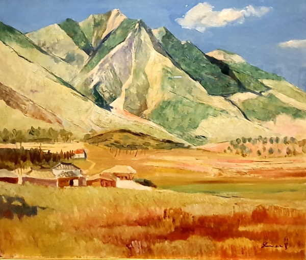 풍경 : 1930년대 44.5×51.5 oil  on canvas 이건희 컬렉션.   김영창 기자