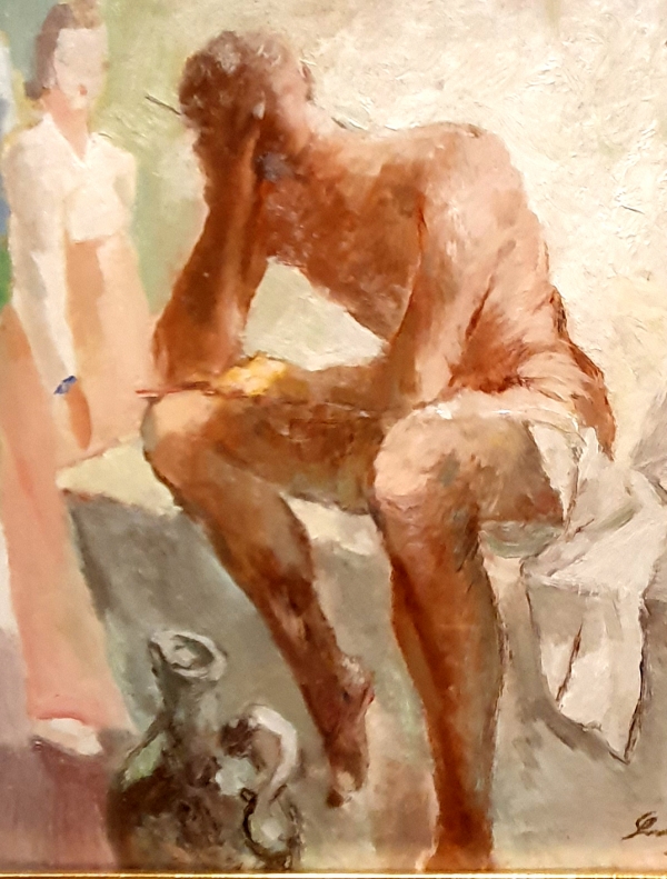 인물(남자 누드) : 1930년대, 25.5×20.5, oil on canvas, 이건희 컬렉션.   김영창 기자