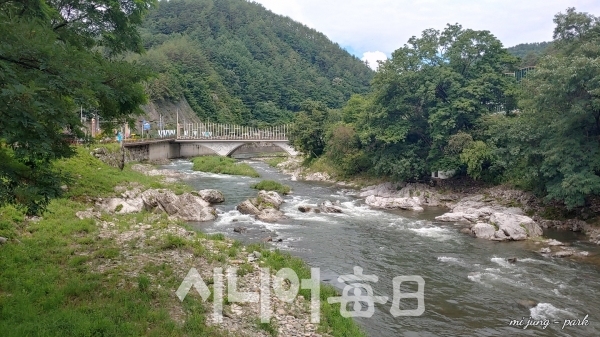 맑은 계곡물이 흐르는 구문소 일대. 박미정 기자
