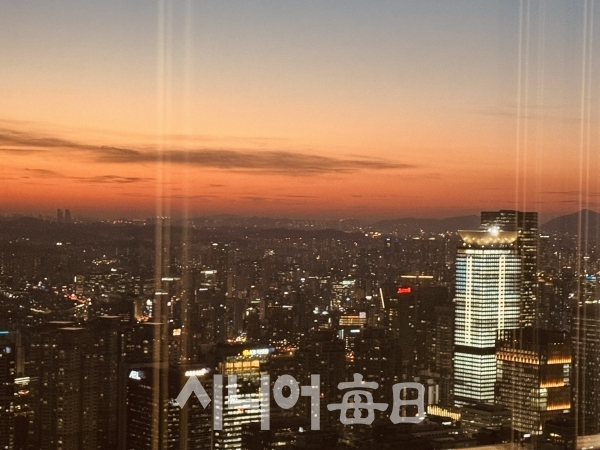 63빌딩 전망대에서 본 풍광이 아름답다. 박미정 기자